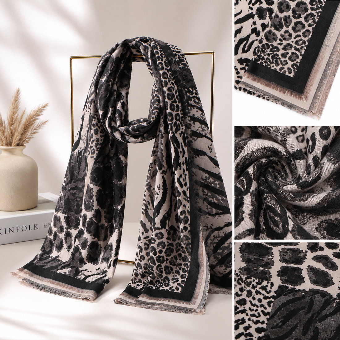 Animal-Print Schal