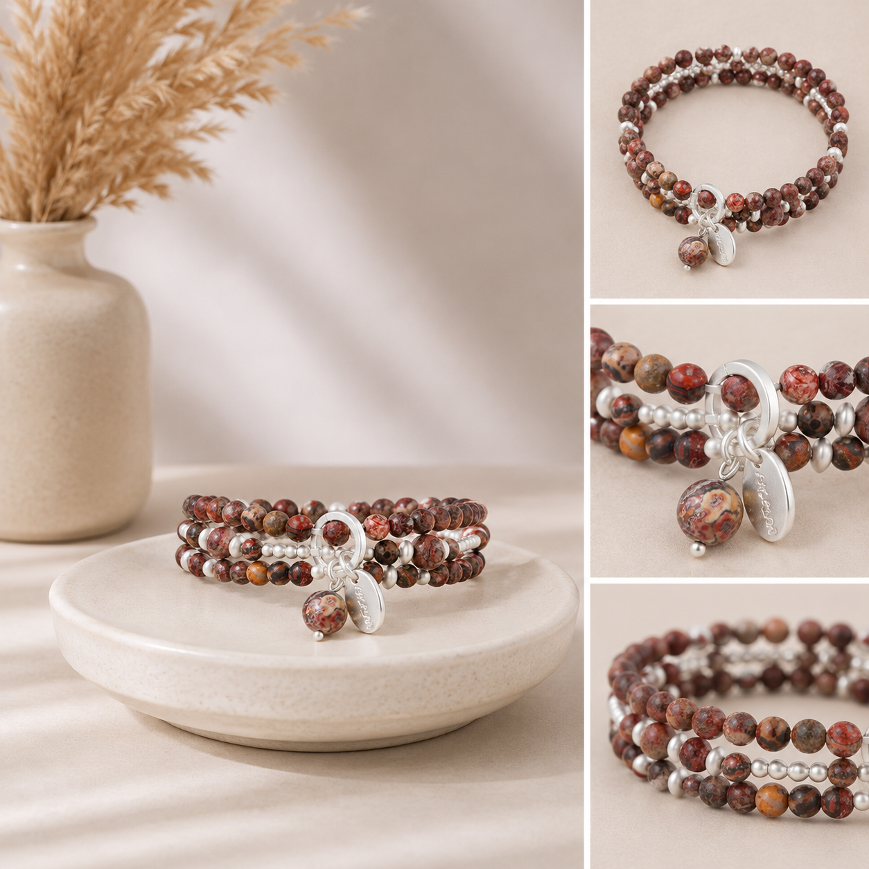 Armband aus Leopardenjaspis