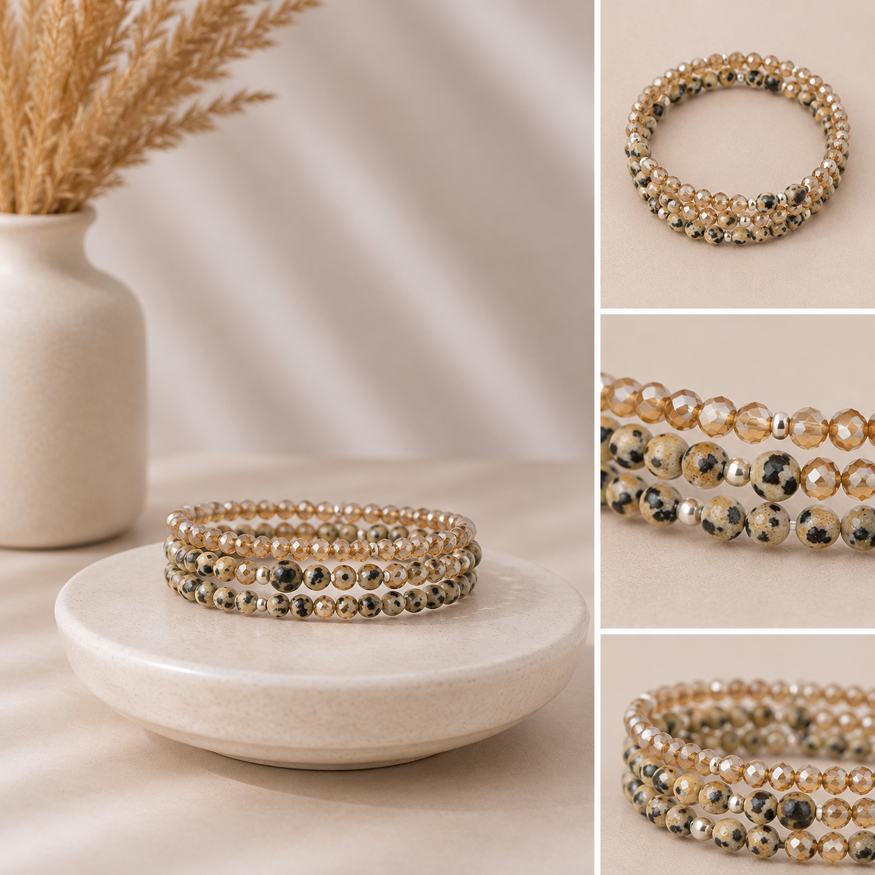 Armband aus Dalmatiner-Jaspis