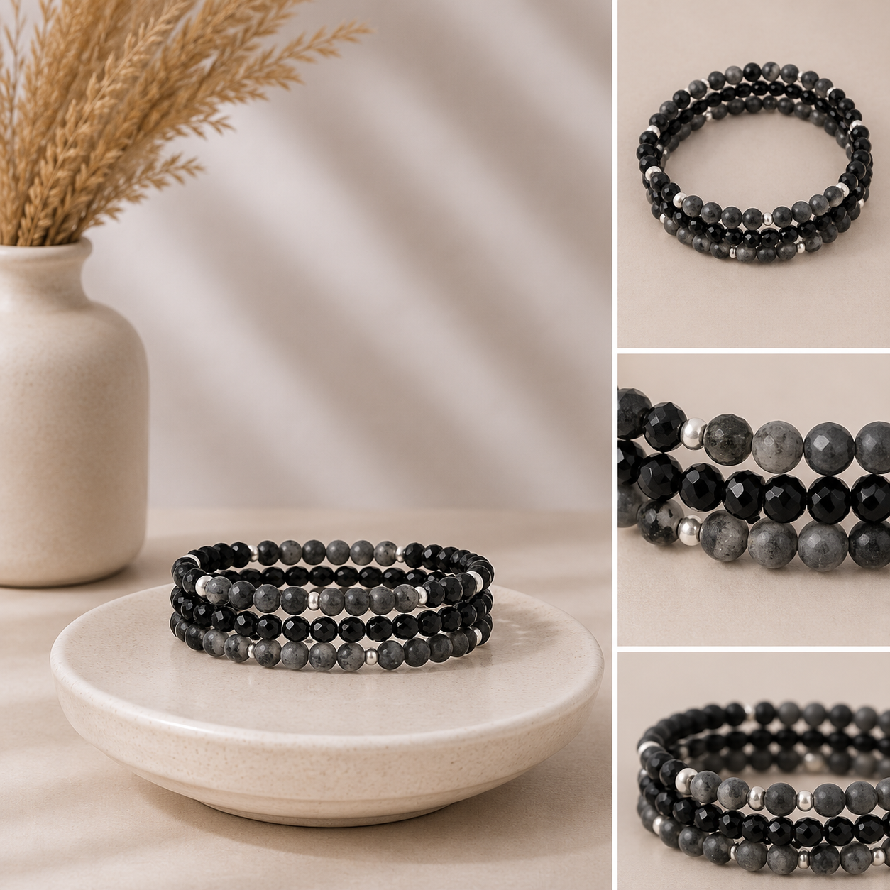 Armband aus Lavastein