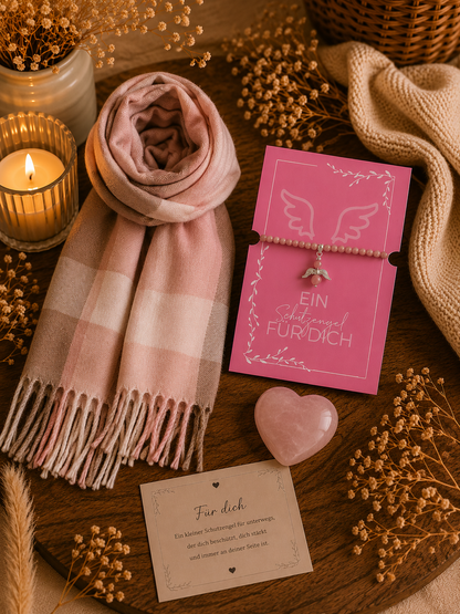 Geschenkset-Rosa Schutzengel