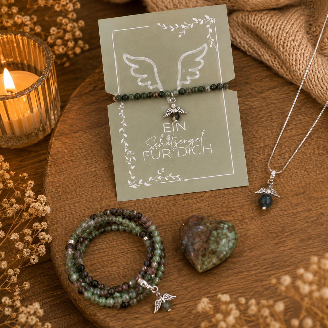 Geschenkset aus echtem Afrikanischen Türkis Stein