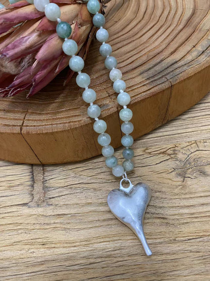 Halskette mit echtem Cuprit Andreani – Handgemachter Schmuck