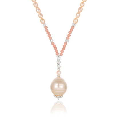 Perlenhalskette Kugelanhänger