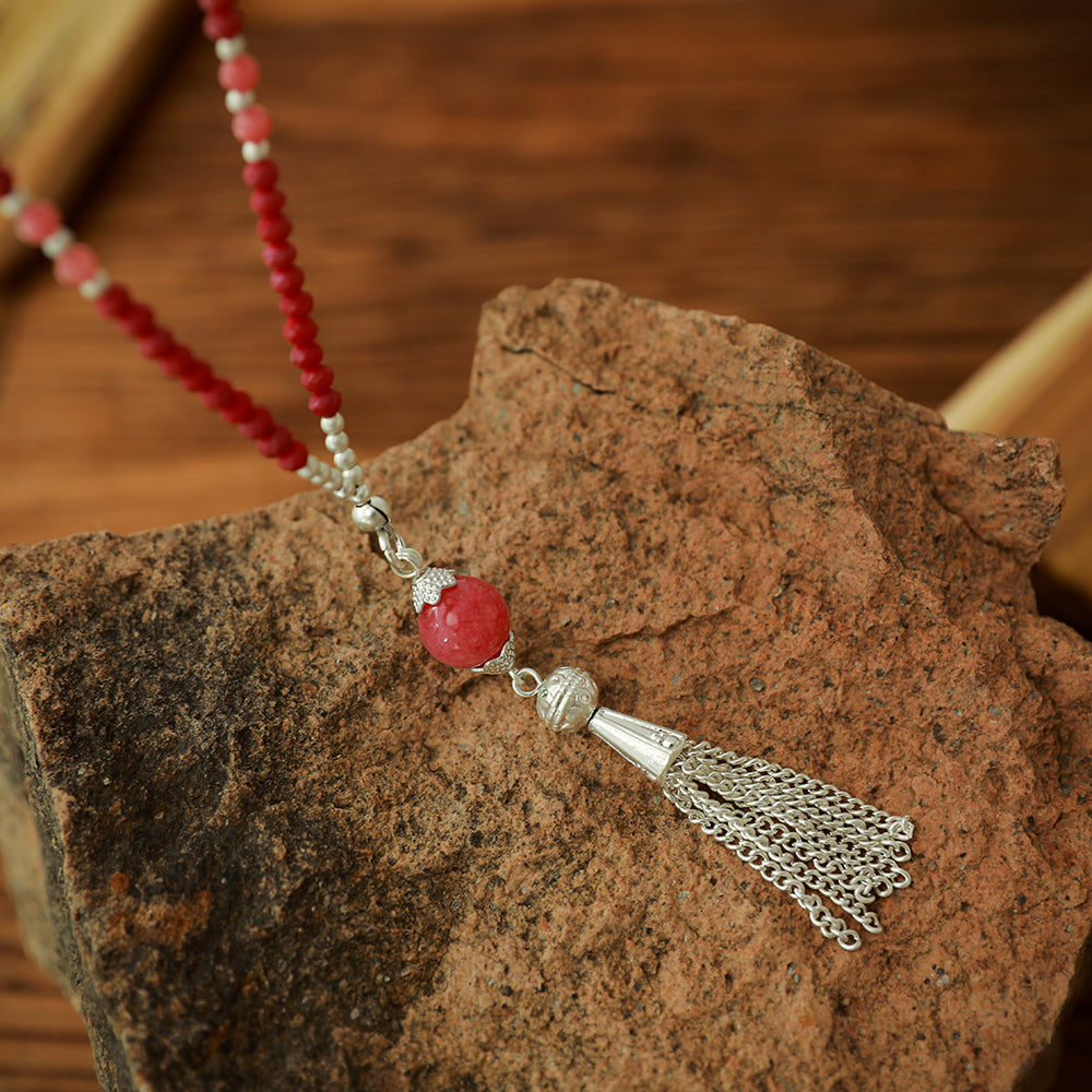 Halskette aus Rotem Achat