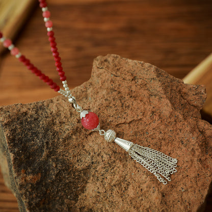 Halskette aus Rotem Achat