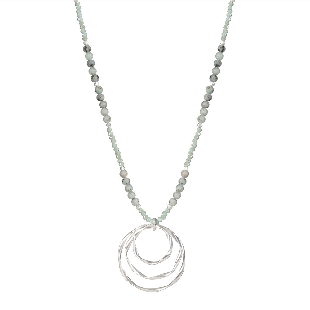 Halskette mit mehrfach Spiralanhänger