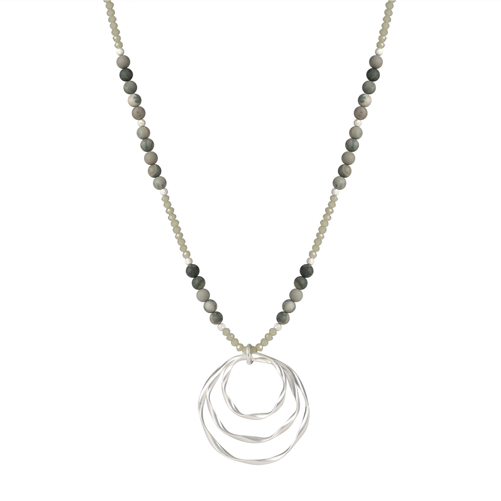 Halskette mit mehrfach Spiralanhänger