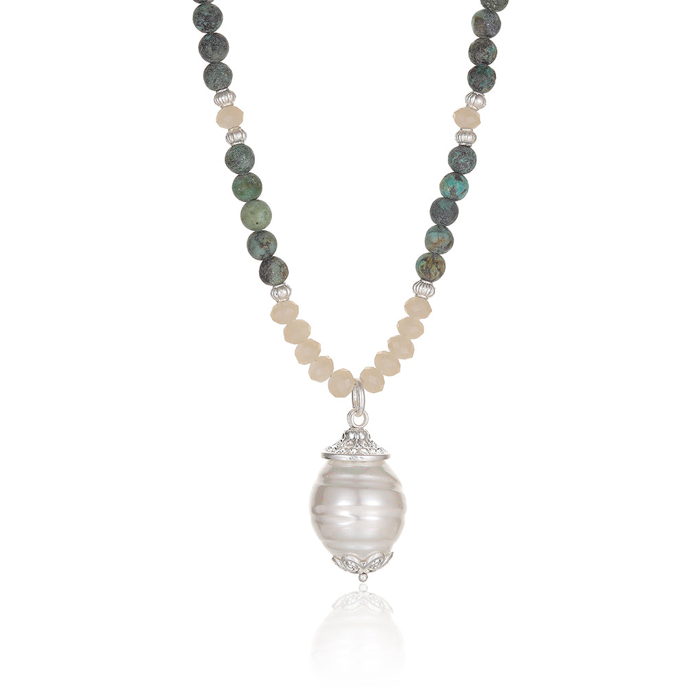 Halskette aus Afrikanischer Türkis