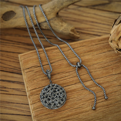 Geschenkset mit echtem Lavastein – Schal, Halskette &amp; Armband