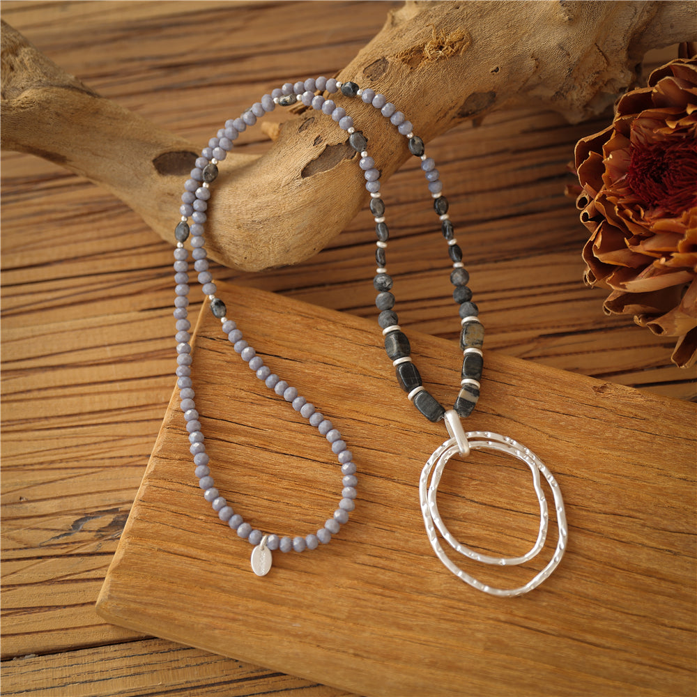 Halskette aus Picasso Jaspis