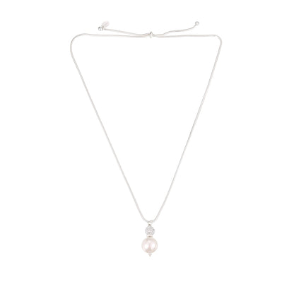 Elegante Halskette mit Anhänger aus echtem Shellbead-Muschelkern