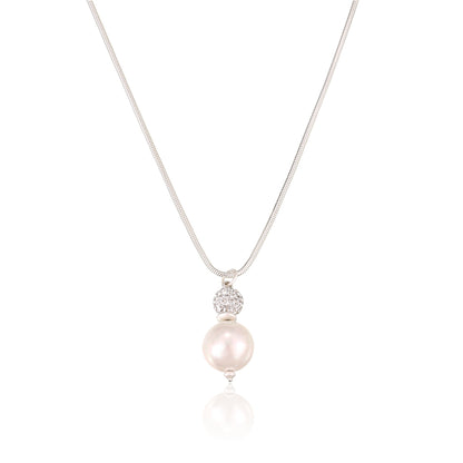 Elegante Halskette mit Anhänger aus echtem Shellbead-Muschelkern