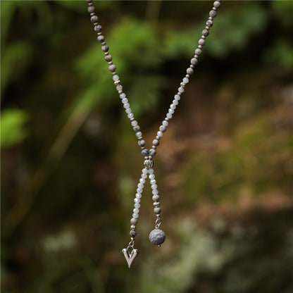 Halskette aus Picasso Jaspis