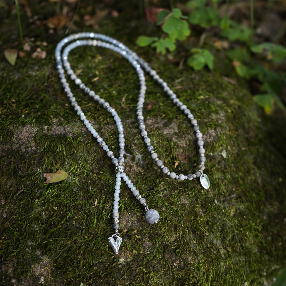 Halskette aus Picasso Jaspis