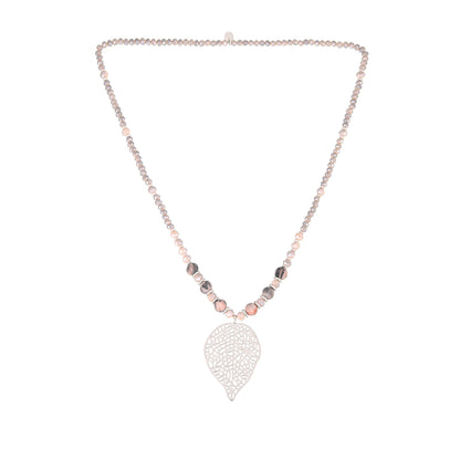 Halskette aus rotem Picasso Jaspis