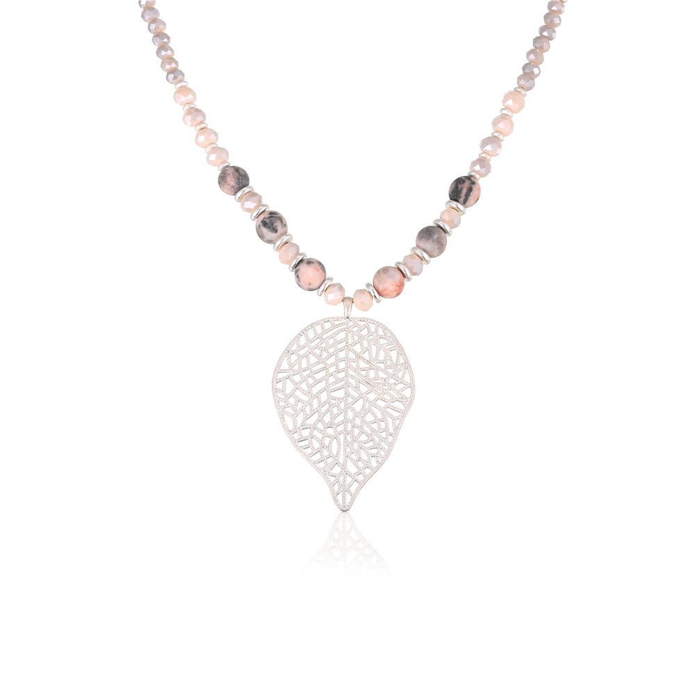 Halskette aus rotem Picasso Jaspis