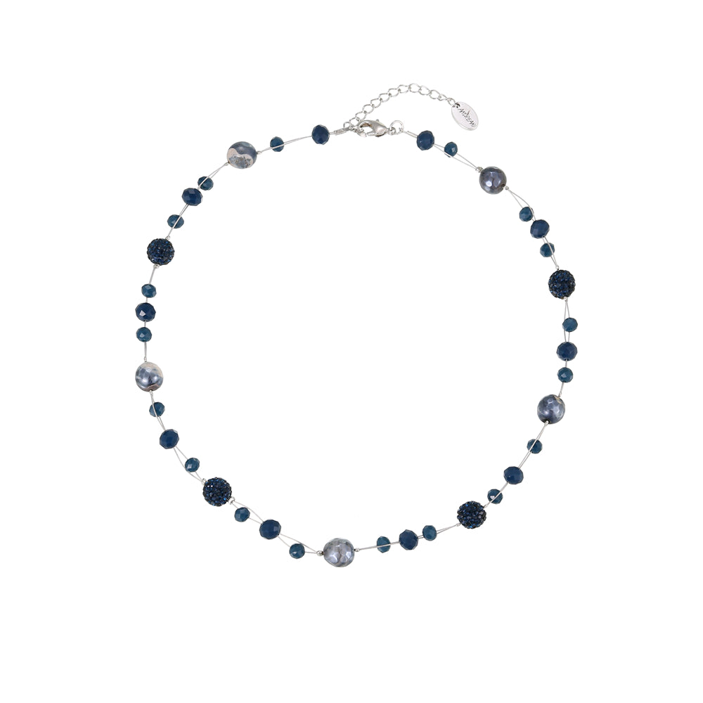 Kurze Halskette aus Picasso Jaspis