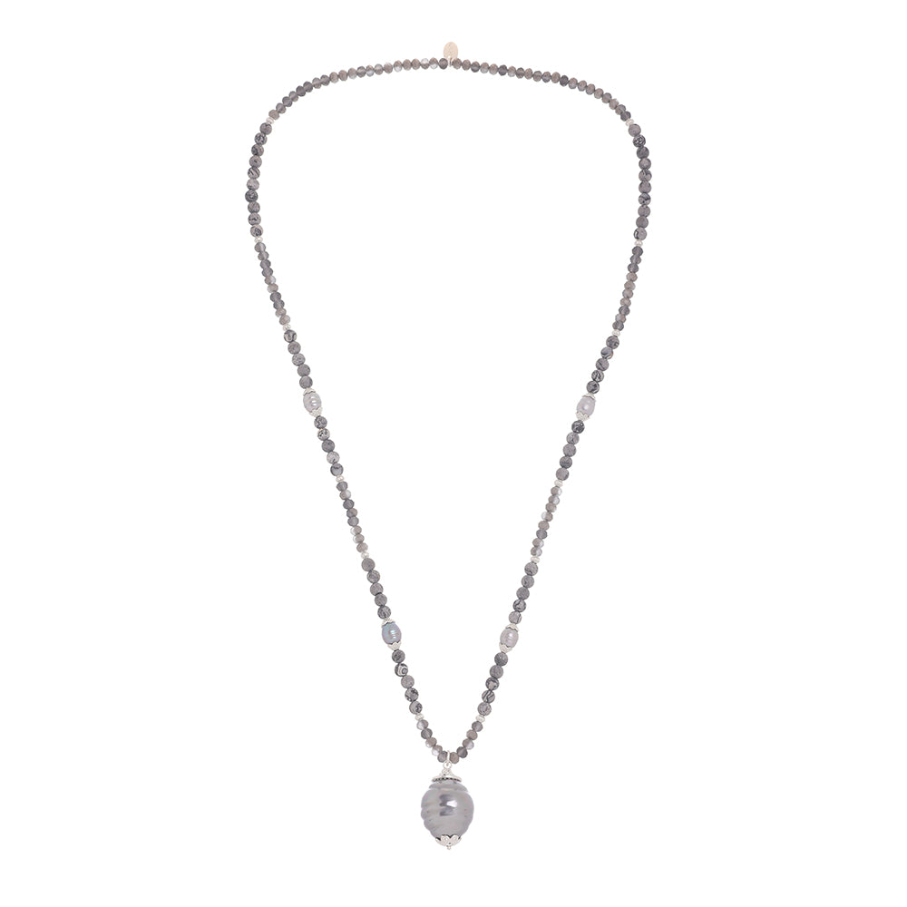 Halskette aus echtem Picasso Jaspis