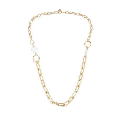 Halskette aus goldfarbig rhodiniertem Metall (klein)