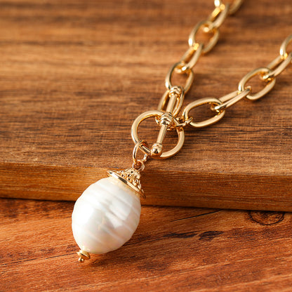 Geschenkset mit echten Shellbeads aus Muschelkern – Schal, Halskette &amp; Armband
