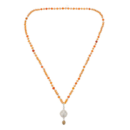 Kette mit Kugelanhänger aus Brasilianischer Jade