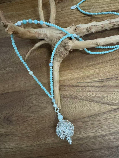 Kette mit Anhänger aus Amazonit