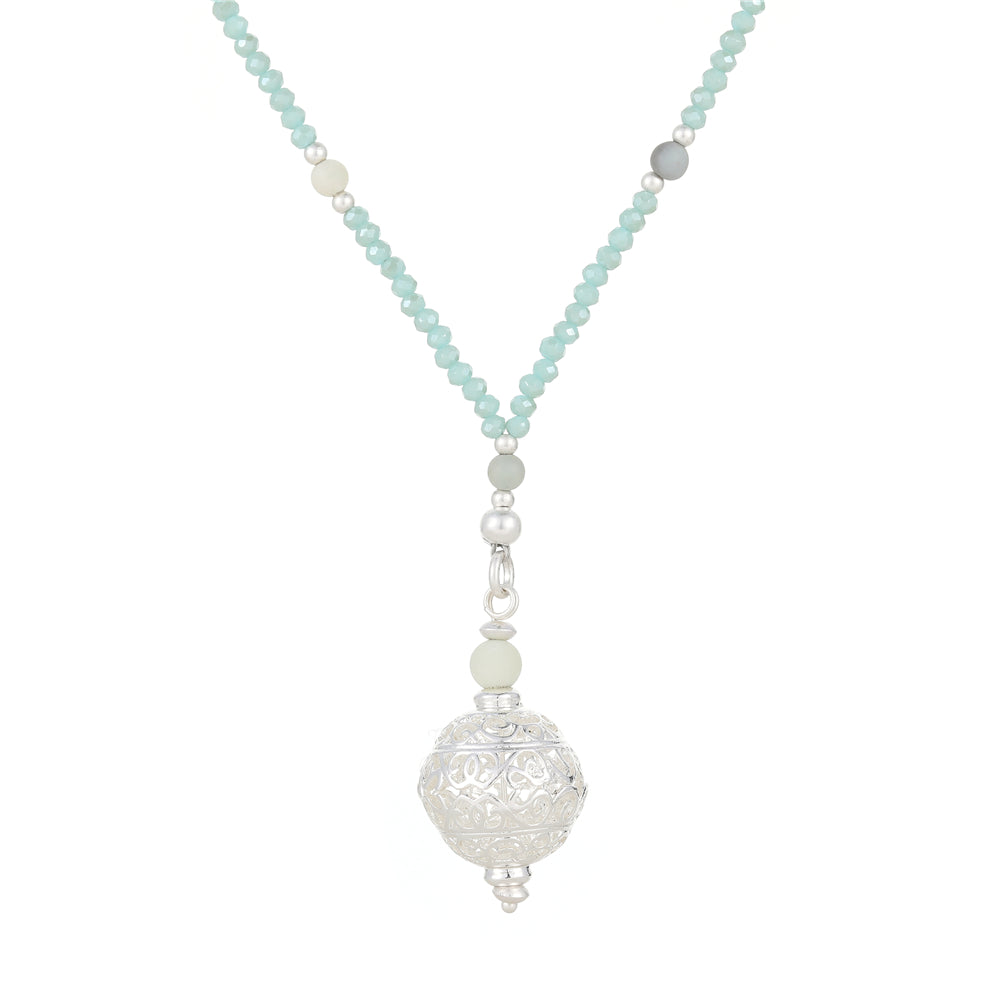 Kette mit Anhänger aus Amazonit