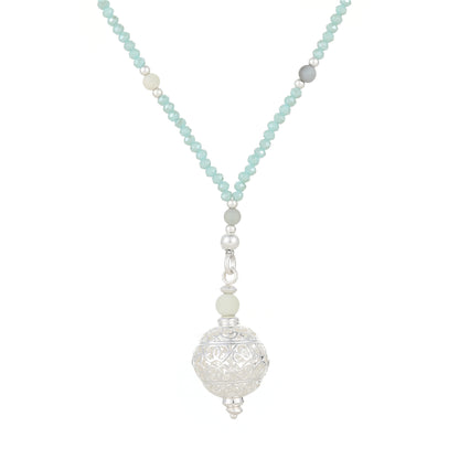 Kette mit Anhänger aus Amazonit