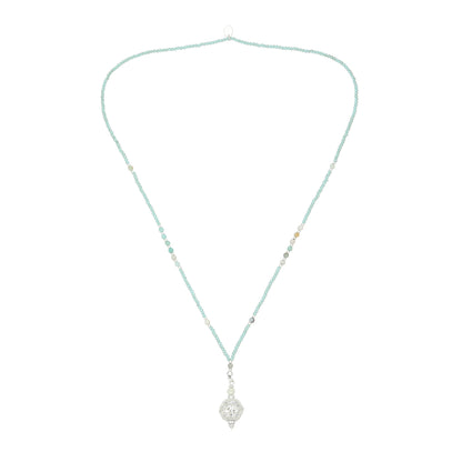 Kette mit Anhänger aus Amazonit