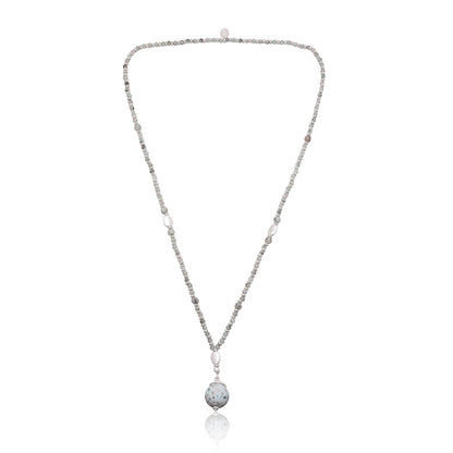 Halskette aus Kiwi Jaspis