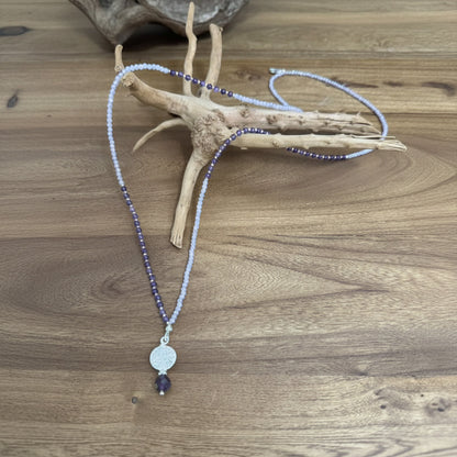 Halskette aus Amethyst mit Anhänger