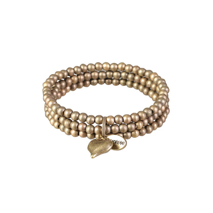 Armband aus hochwertigem rhodiniertem Metall mit Herzanhänger