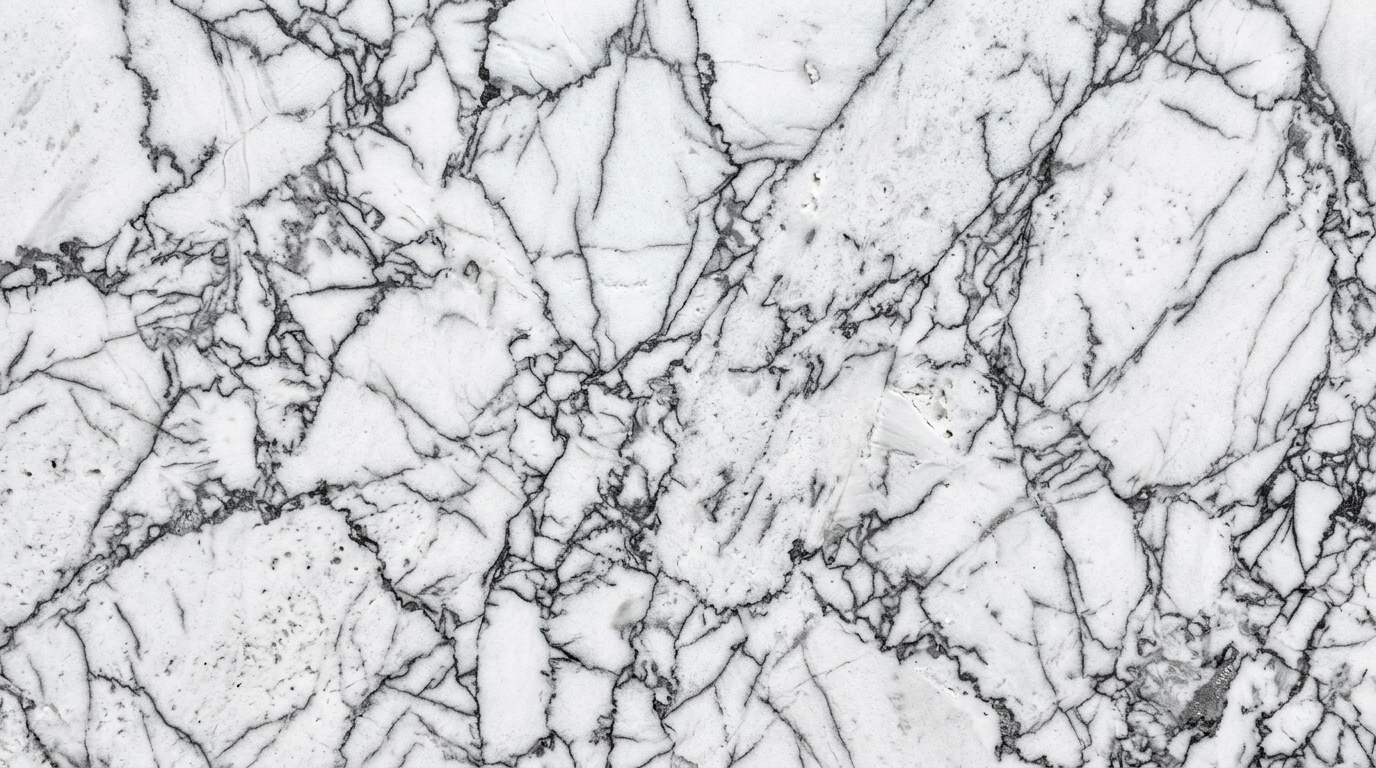 Roher Howlith Edelstein - Grosser weisser Stein mit grauer Marmorierung Naturform Andreani