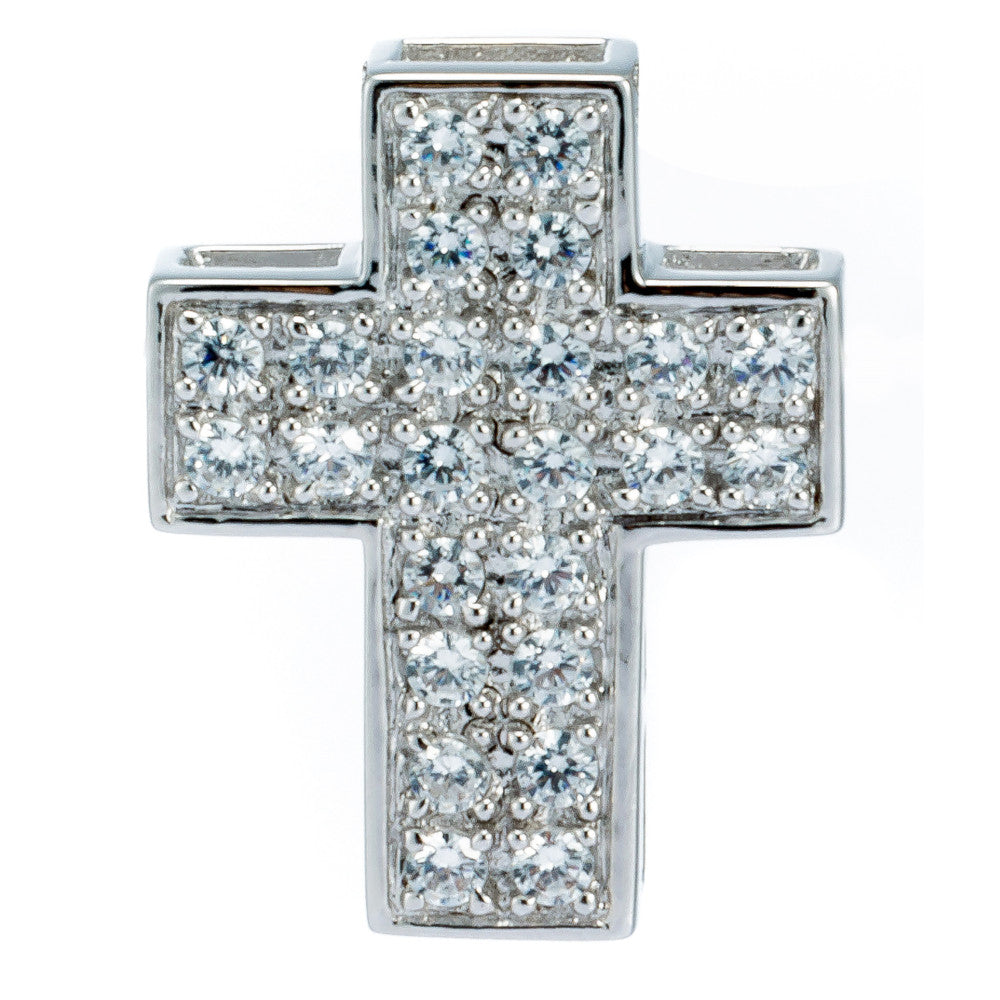 Anhänger Silber 925 Kreuz mit Zirkonia