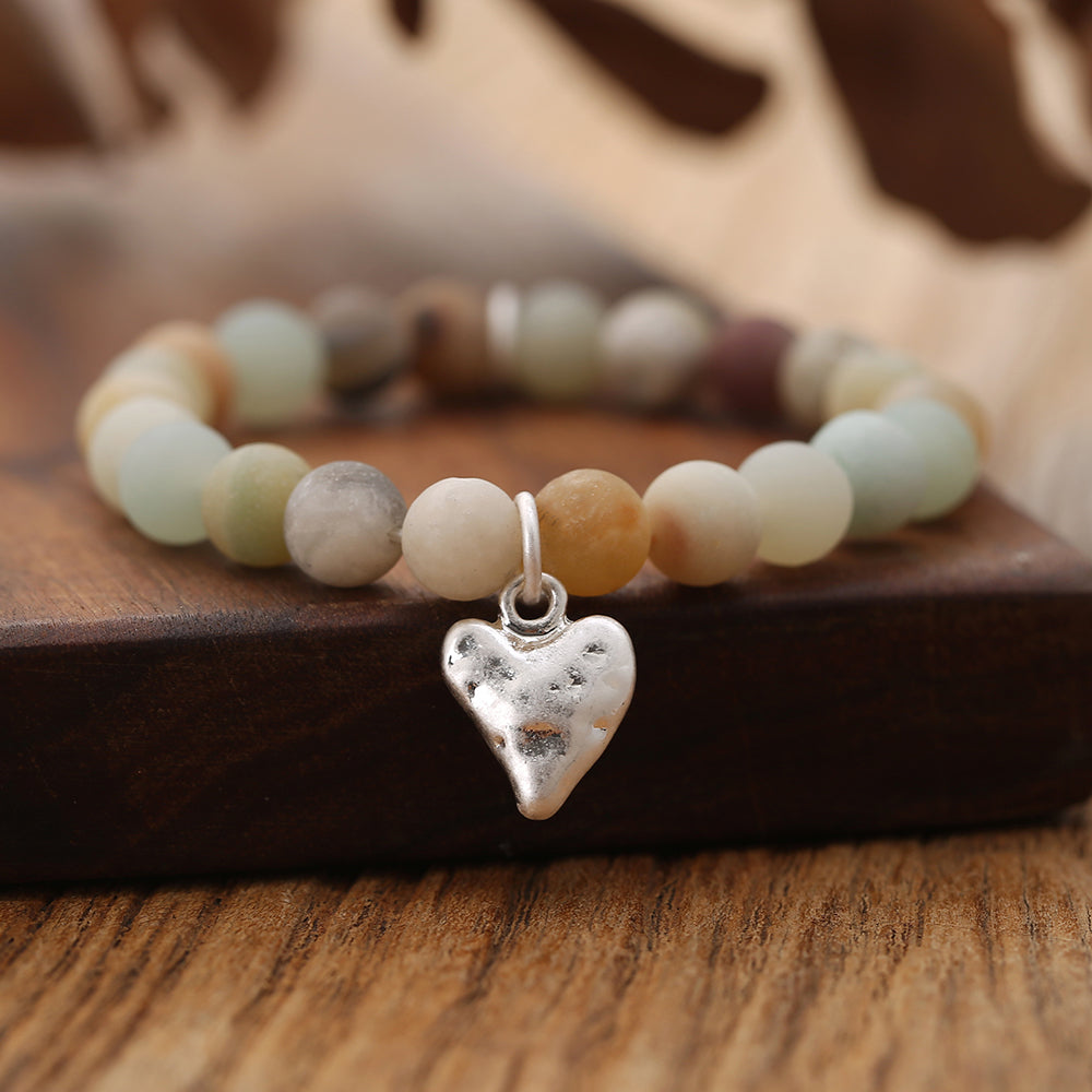 Armband mit echtem Amazonit Andreani – Handgemachter Schmuck