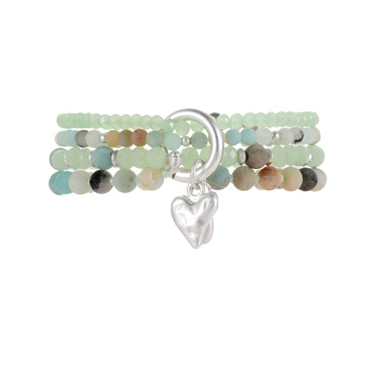 Armband mit echtem Amazonit Andreani – Handgemachter Schmuck