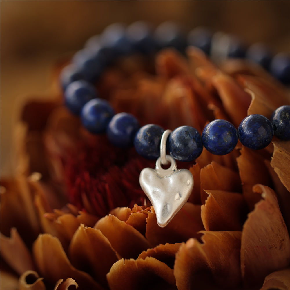 Armband mit echtem Lapislazuli Andreani – Handgemachter Schmuck
