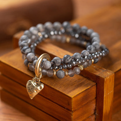 Armband mit echtem Picasso Jaspis Andreani – Handgemachter Schmuck