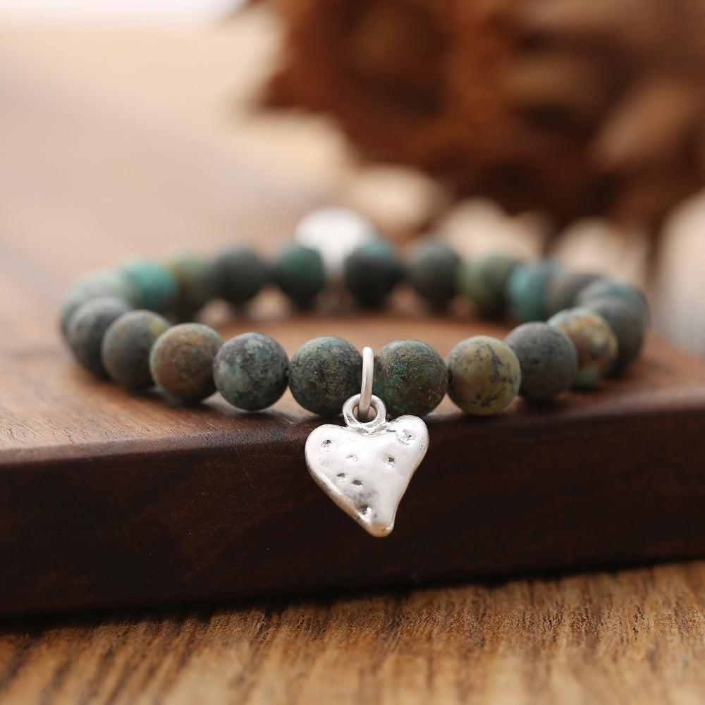 Armband mit echtem afrikanischem Türkis Andreani – Handgemachter Schmuck