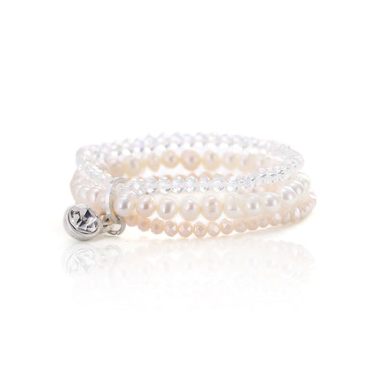 Armband mit echten Süsswasserperlen Andreani – Handgemachter Schmuck