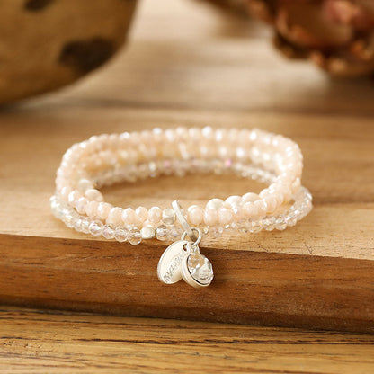 Armband mit echten Süsswasserperlen Andreani – Handgemachter Schmuck