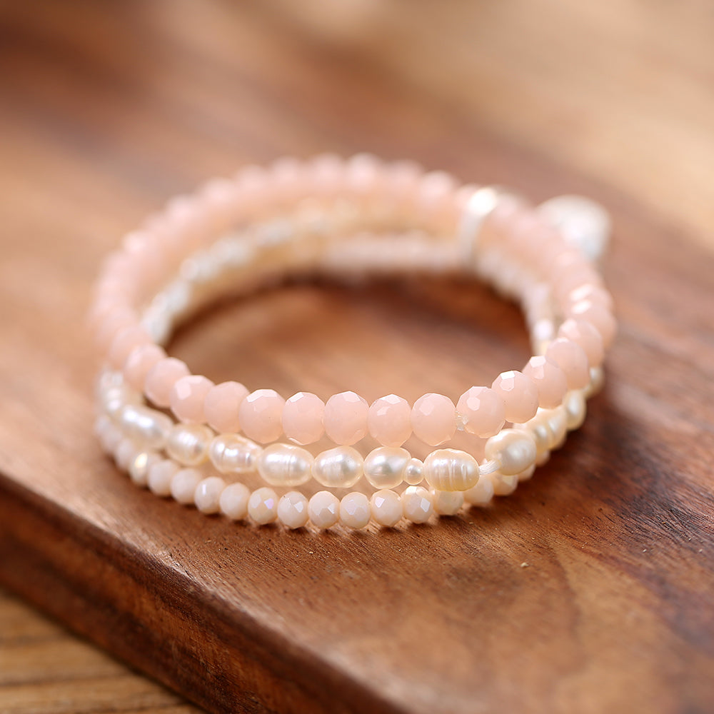 Armband mit echten Süsswasserperlen Andreani – Handgemachter Schmuck