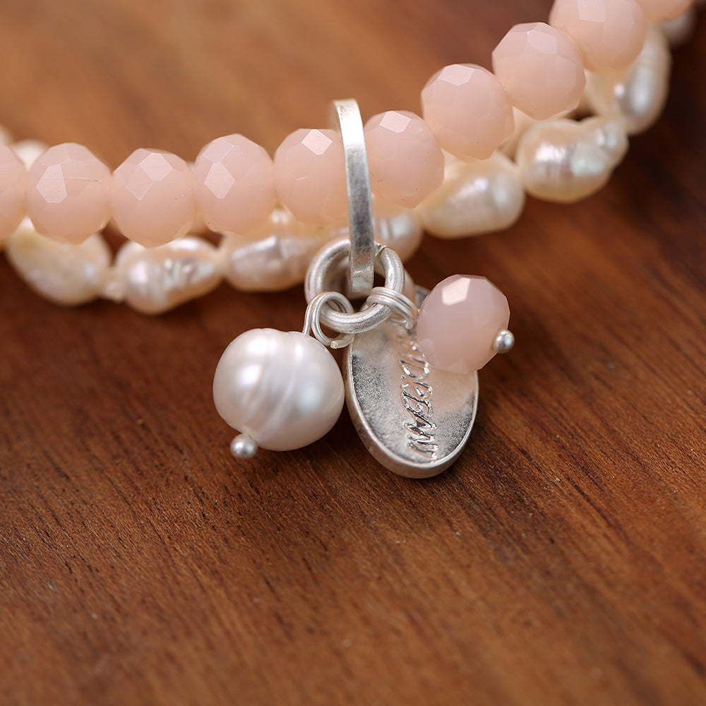 Armband mit echten Süsswasserperlen Andreani – Handgemachter Schmuck