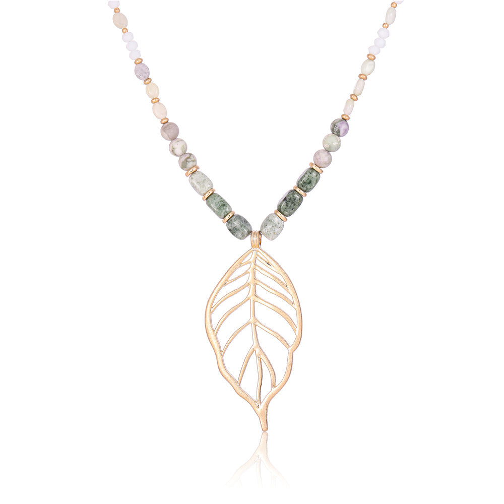 Halskette mit echter natürlicher Jade