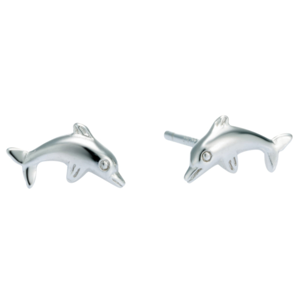 Ohrstecker Silber 925 Delfin Andreani – Handgemachter Schmuck