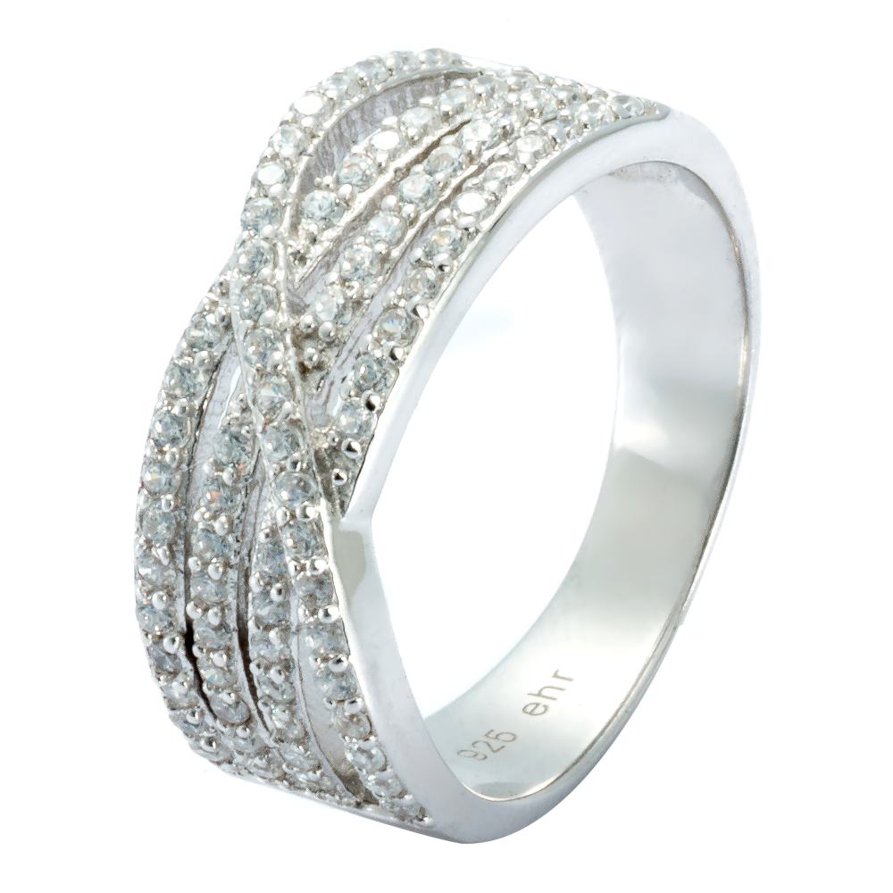 Ring Zirkonia weiss Silber 925 Andreani – Handgemachter Schmuck